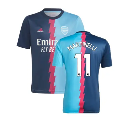 (XXL) Arsenal Pre-Match Jersey (Blue) (MARTINELLI 11)