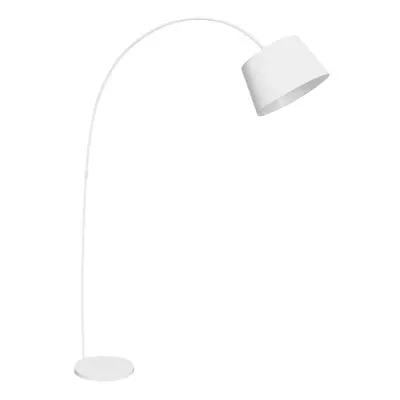 Premier Housewares White Metal Arched Floor Lamp