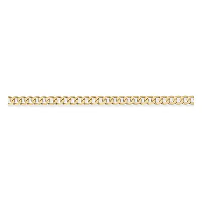 (24) Jewelco London 9ct Yellow Gold - Premium Quality Curb Pendant Chain Necklace - 4.3mm gauge