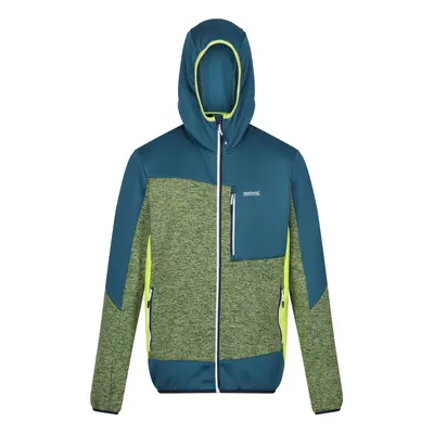 (M, Piquant Green/Moroccan Blue) Regatta Mens Cadford VI Marl Hooded Fleece Jacket