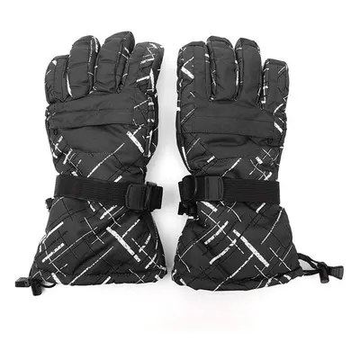 (Black, XL) Winter Bicycle Bike Cycling Skiing Snowboard Full Finger Gloves