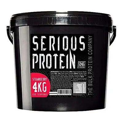 The Bulk Protein Company - SERIOUS Protein 4kg - Low Carb Lean Protein Powder 24g Per Serving - 