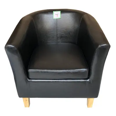 New Leather Tub Chair Armchair club Chair Dining Living Room & Cafe Colour