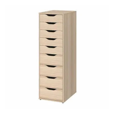 ALEX Drawer unit with drawers, white stained/oak effect 36x116 cm