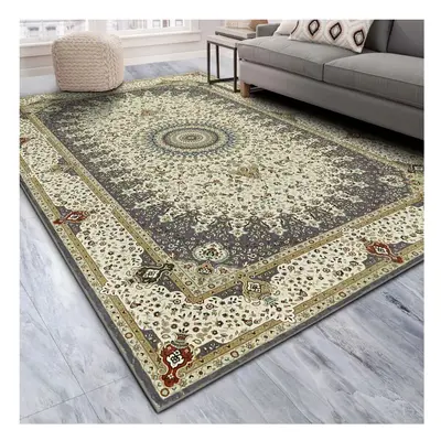 (Willow Grey, X cm-Bedroom Rug) Extra Large Rugs Traditional Carpets for Living Room Bedroom