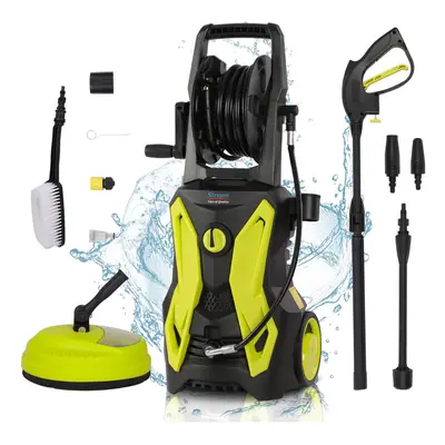 (150Bar) High Powered Pressure Washer, Car Power Washer Portable Patio Cleaner with brush, Turbo