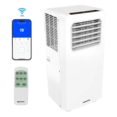 Daewoo 4-in-1 BTU Smart Air Conditioner Dehumidifier Portable AC Unit WIFI Air con with Dehumidi