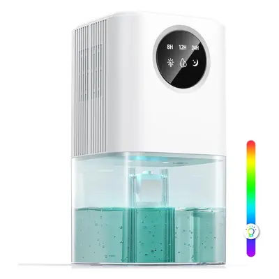 (B-white-01) Portable ultra-quiet dehumidifier for bedroom with automatic dehumidification