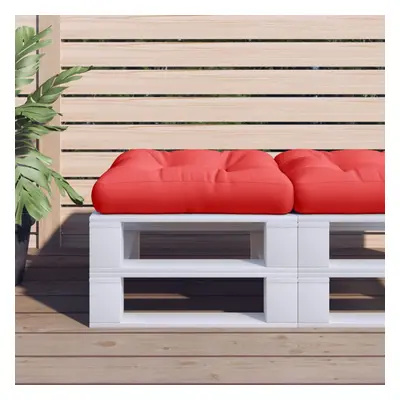 vidaXL Pallet Cushion Red 19.7""x19.7""x4.7"" Fabric