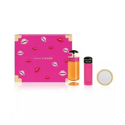 Prada Candy Pcs Set: 2.7 Eau De Parfum Spray + 2.5 Body Lotion + Pocket Mirror (Hard Box)