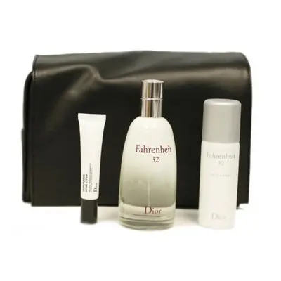 Fahrenheit 4 Pcs Set For Men: 3.4 Edt Sp + 1.7 Oz Deodorant + 0.33 Oz Dior Homme Dermo System + 