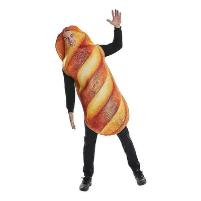 Adult Unisex Bread Baguette Cosplay Costume Jumpsuit for Halloween Christmas Carnival Party Fanc