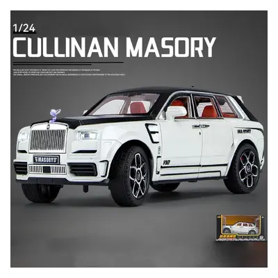 (white, 21.8*8.3*7.5cm) 1/24 Scale Rolls Royce Cullinan Diecast Car Model Toy, Pull Back Toy Veh