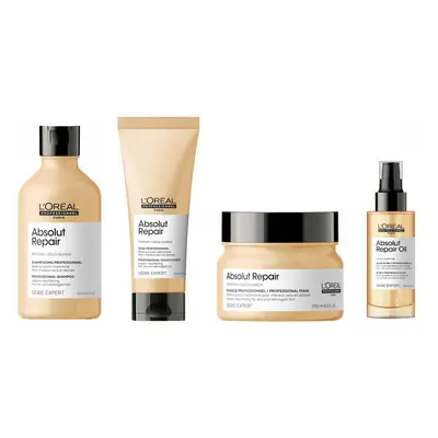 L'Oreal Serie Expert Absolut Repair - Shampoo 300ml - Conditioner 200ml - Quinoa Mask 250ml - Re