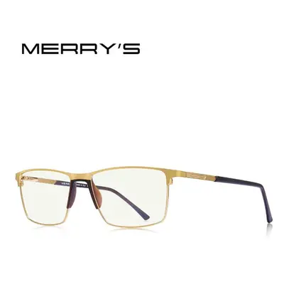 (gold, +150) Merrys Design Men Anti Blue Ray Light Blocking Reading Glasses Uv400 Glasses For Co