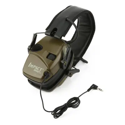 (Green) High Quality Anti-noise Electronic Tactical Shooting Earmuff Noise Reduction Foldable He