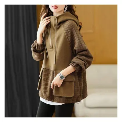 (as the picture, 4XL) Women&apos;s Sweater Autumn And Winter New Fashion Korean Temperament Colo