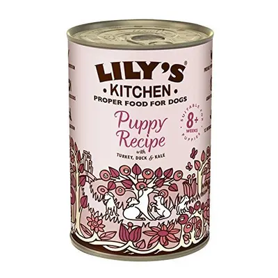 Lily's Kitchen Puppy Turkey and Duck Complete Wet Dog Food, g, Pack of