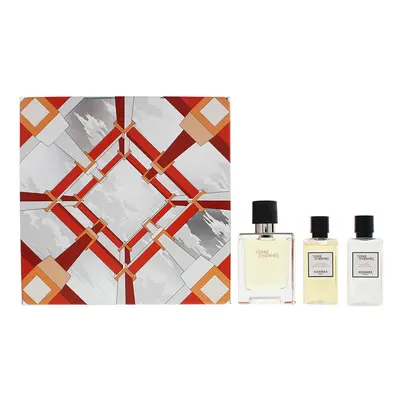 HermÃ¨s Terre D'hermÃ¨s Piece Gift Set: Eau De Toilette 50ml - After Shave Lotion 40ml - Hair & 