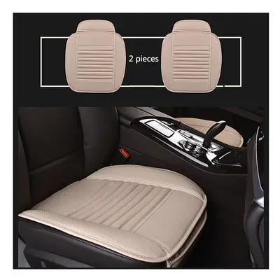 (2 pieces beige) Universal car seat cushion for Porsche All Models Cayman Macan Cayenne