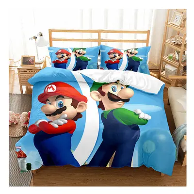 (Style 03, Single) Mario Duvet Cover Single Double King Duvet Cover