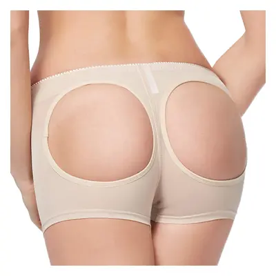 (Khaki, XL) Women Control Panties Butt Lifter Mesh Elastic Waistband Solid Bodycon Sexy Shapewea