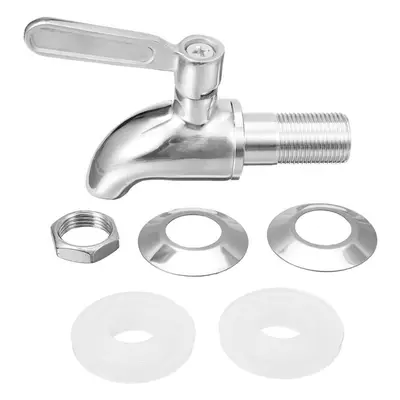 Silver Stainless Steel Faucet Barrel Tap For Drink Beverage Juice Water Coffee With The Switch