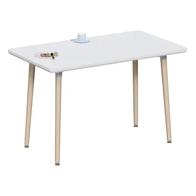 (White, Seater) Batley Home Kitchen Square Wood Dining Table