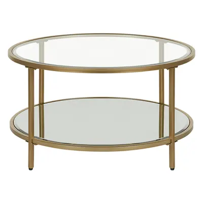 Coffee Table BIRNEY Mirrored Gold