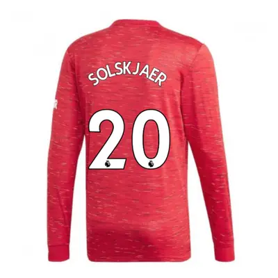 (M) Man Utd Adidas Home Long Sleeve Shirt (SOLSKJAER 20)