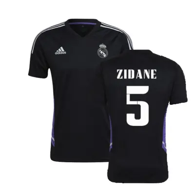 (XL) Real Madrid Training Shirt (Black) (ZIDANE 5)