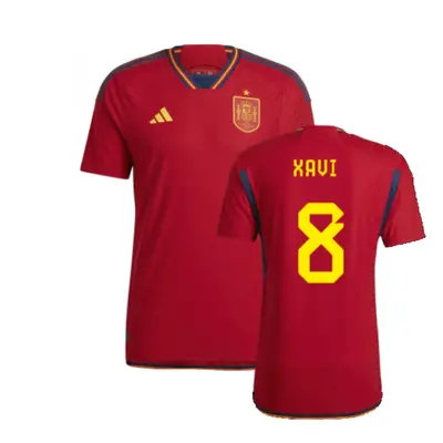 (XL) Spain Authentic Home Shirt (Xavi 8)