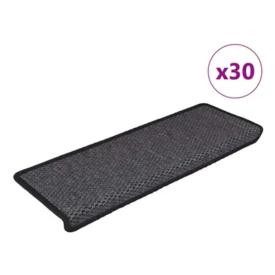 (anthracite) vidaXL Self-adhesive Stair Mats Stair Treads Protector Rug Sisal-Look pcs