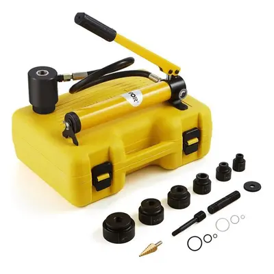 Vevor S10T240CR16MM3UYFV0 Ton Hydraulic Knockout Punch Driver Kit Hole Tool - 0.50-2 in. with Di