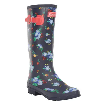 (3 UK, Navy/Red) Regatta Womens/Ladies Ly Fairweather II Tall Durable Wellington Boots