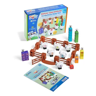 MathLink Cubes Activity Set Numberblocks Counting Sheep Farm, Age 4 6, CBeebies Toys, Maths Toys