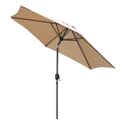 (Beige) Angel Living 300cm Aluminum Garden Parasol