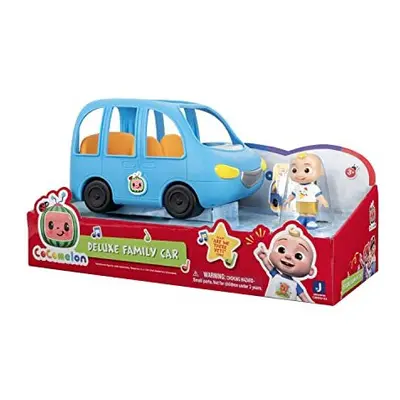 Bandai - CocoMelon - Musical family car+1 JJ figure - Vehicle that plays the song âAre we ther