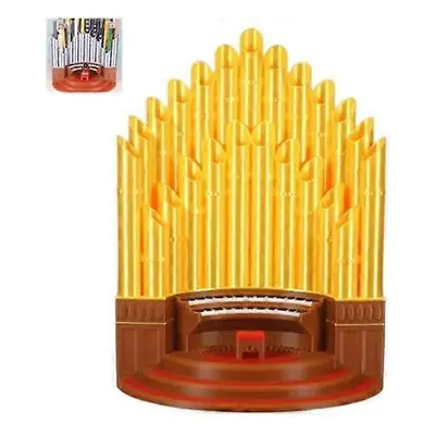 (GOLDEN) Pipe Organ Pen Pencil Holder,Resin Music Pipe Organ Pen Container Holder Pencil Cup For