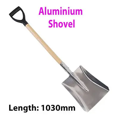 Heavy Duty 1030mm Square Mouth Aluminium Shovel PYD Handle Garden Land Sand Tool