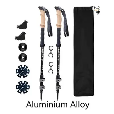 (as the picture, China) Lighten Up 2pcs Aluminum Alloy Trekking Poles Outdoor Trekking Poles Cam