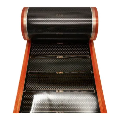 (Orange, 0.5m x 4m) Heating Film Floor Heating System Heating Film Self Regulating Infrared Elec