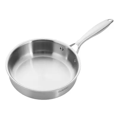 (16CM) Whole Body Tri-ply Stainless Steel Frying Pan, Oven Safe Induction Skillet,pots And Pans 