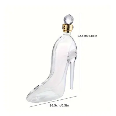 (as the picture, 350ml) Elegant High-heel Shoe Wine Decanter - Lead-free Transparent Glass Ideal