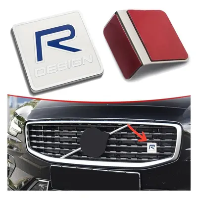 (Trunk and Grill Sticker) R Design Grille Trunk Sticker Letters Logo Emblem Badge Sticker Decal 