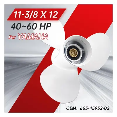 Outboard Propeller For Yamaha 20hp 25hp 30hp 40hp 48hp 50hp 60hp 3/8*12 Aluminum Alloy Screw Mar