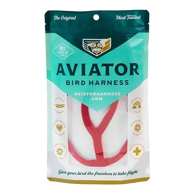 The AVIATOR Pet Bird Harness and Leash: X-Small Red