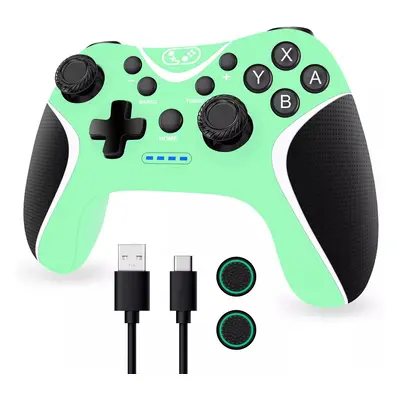 (Green) Wireless Nintendo Switch Controller with Programmable/Vibration/Turbo Compatibility with