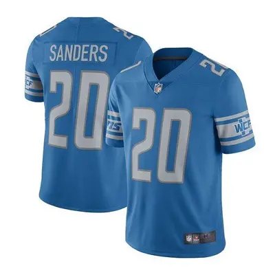 (Men's-L, Blue) T-Shirt Detroit Lions Barry Sanders Jersey - Men's/Women's/Youth