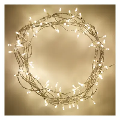 Indoor Fairy Lights with Warm White LEDs on 8m of Clear Cable by Lights4fun